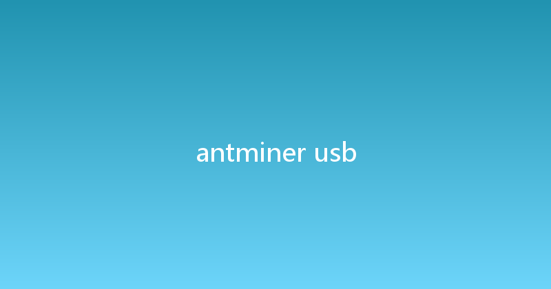 antminer usb 