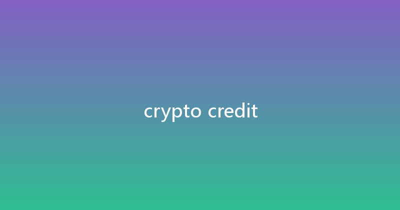 crypto credit 
